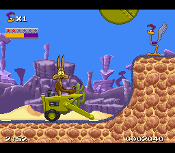 Road Runner's Death Valley Rally screenshot 5 for Super Nintendo